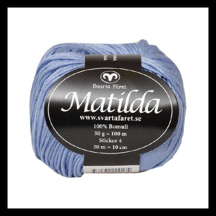 Matilda merceriseret bomuldsgarn - Svarta Fåret